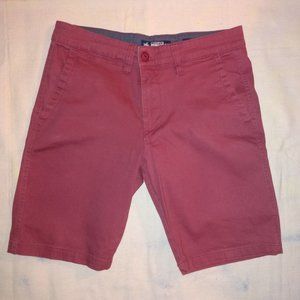 Rugby University Mens Shorts Maroon Size 30 New